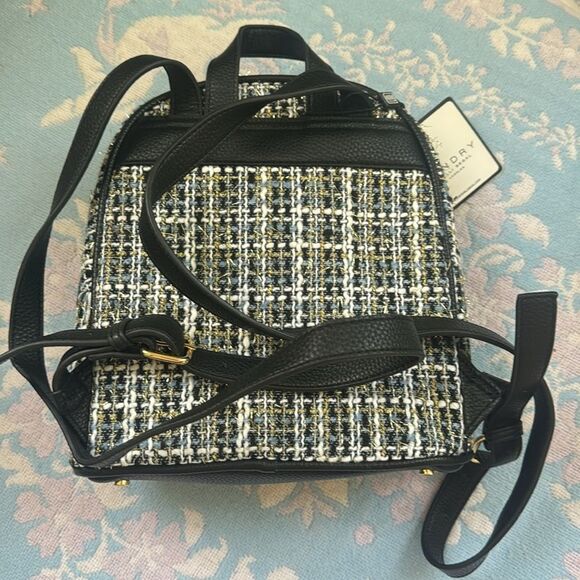 2-pc NWT Laundry Shelli Segal Tweed Backpack - Picture 3 of 9